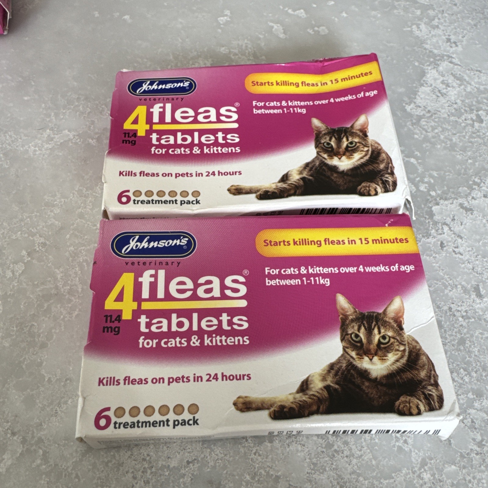Johnsons 4Fleas Flea Tablets For Cats & Kittens - 12 Treatments Fleas Killer
