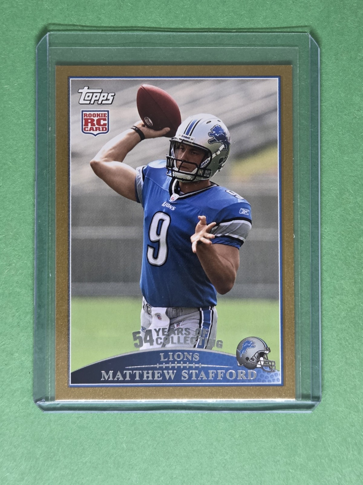 2009 Topps Gold Parallel #1553/2009 Matthew Stafford Rookie RC #430 Lions Rams