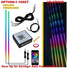 1.1m Led Neon Trim Light Glow Optic Strip Fiber Interior Ambient Lighting App