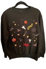Basic edition vintage 90s Halloween black sweatshirt, size medium