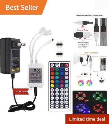44 Keys IR Remote Controller Kit - Includes Wireless Rectifier Control Box an...
