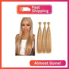 28 30 32 Inch P27/613 Highlight Blonde Bundles Human Hair Straight Bundles Blond