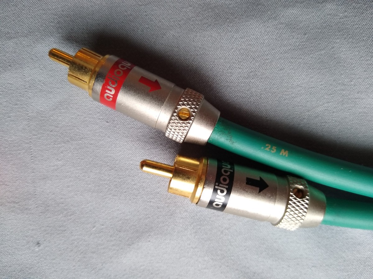 AUDIOQUEST JADE Hyperlitz RCA interconnects 1m pair | eBay