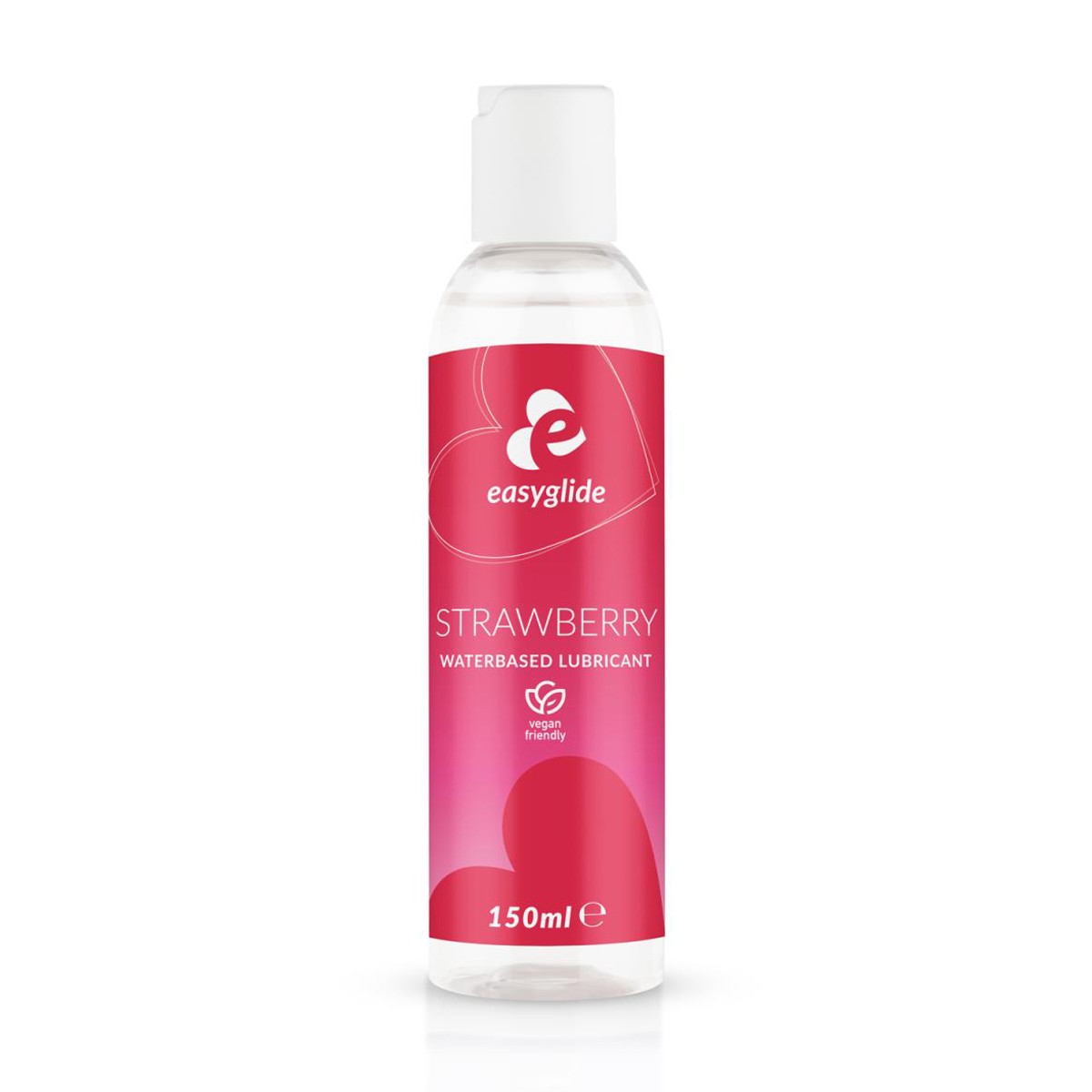 Lubrifiant à l'eau EASYGLIDE goût fraise en flacon de 150 ml pour couples