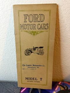 Ford Motor Cars Model T Advance Catalog