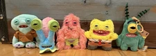 Zuru Fuggler Spongebob Squarepants Keychain Plush Figure Complete Set Lot of 5