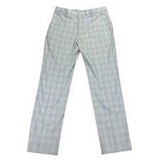 Tommy Hilfiger Mens TH Flex Tate Modern Fit Dress Pants Light Gray Blue 33x32
