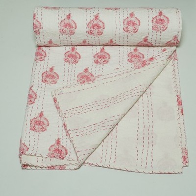 Premium handmade Kantha quilt crafted by skilled artisans in India.