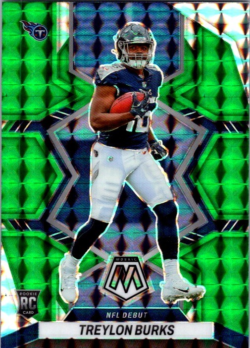 2022 Panini Mosaic #279 Treylon Burks Mosaic Green