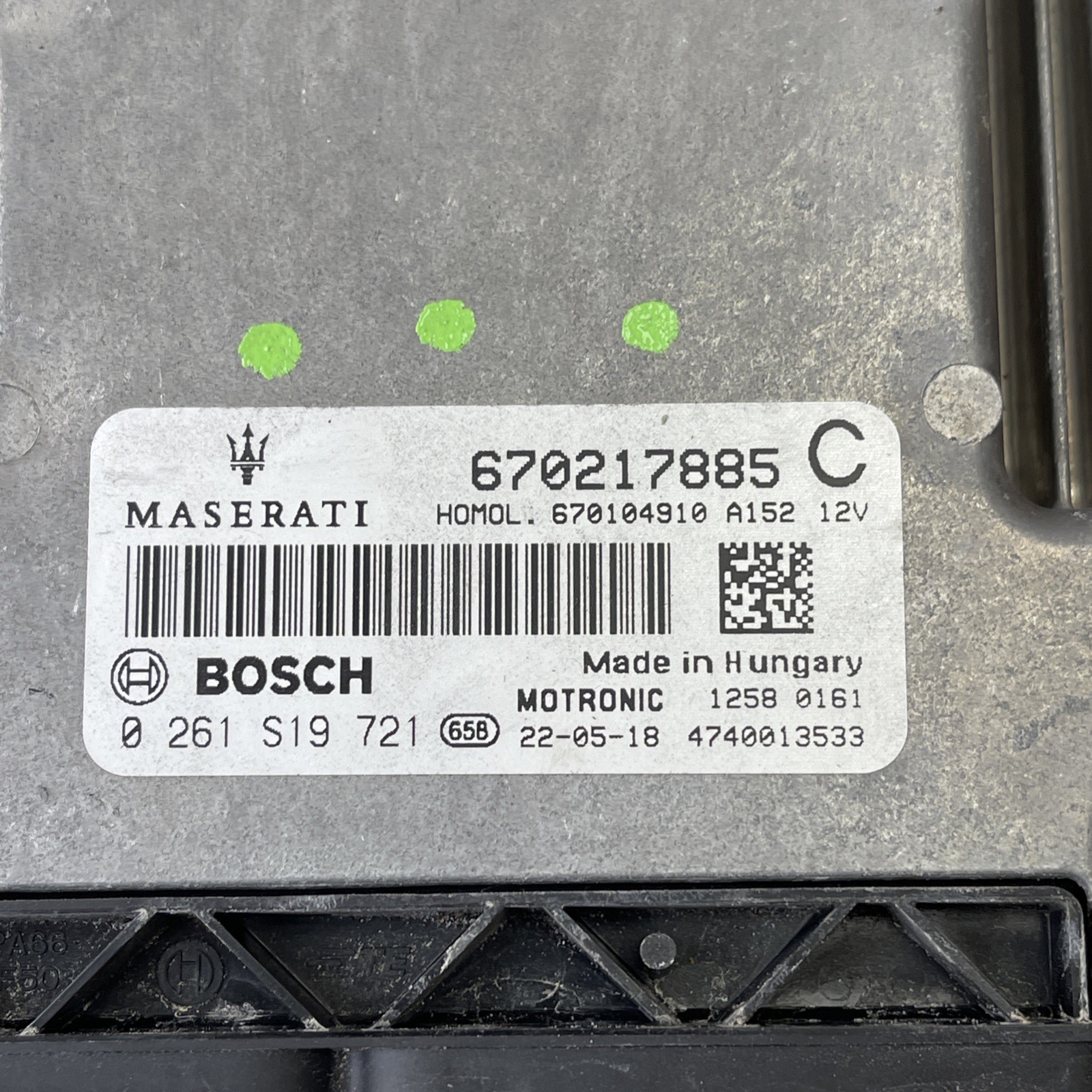 2020-2022 Maserati Levante M161 ECU DCM Control Module Unit 670217885C OEM
