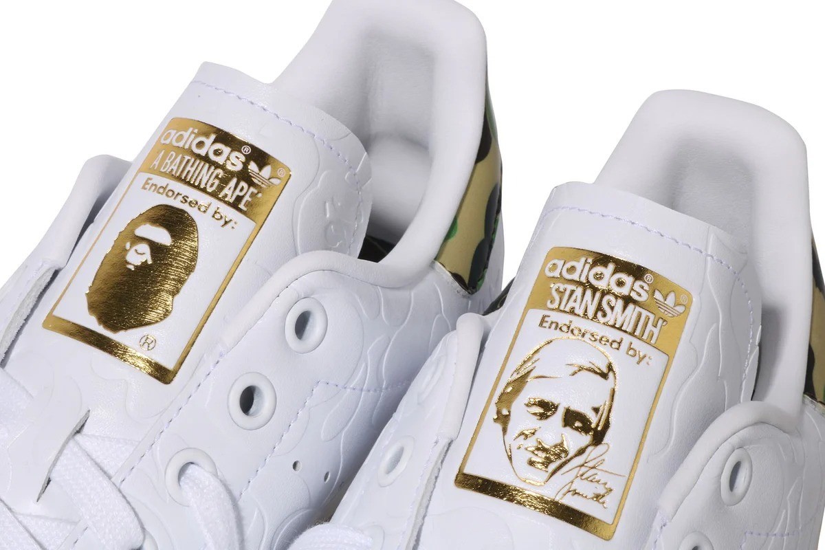 Adidas Mens STAN SMITH BAPE Trainers / White / BNIB / RRP £140 image 2