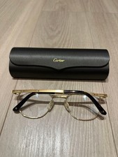 Cartier Santos Eyeglasses Gold Finish Screw Motif Mint Made in France Luxury