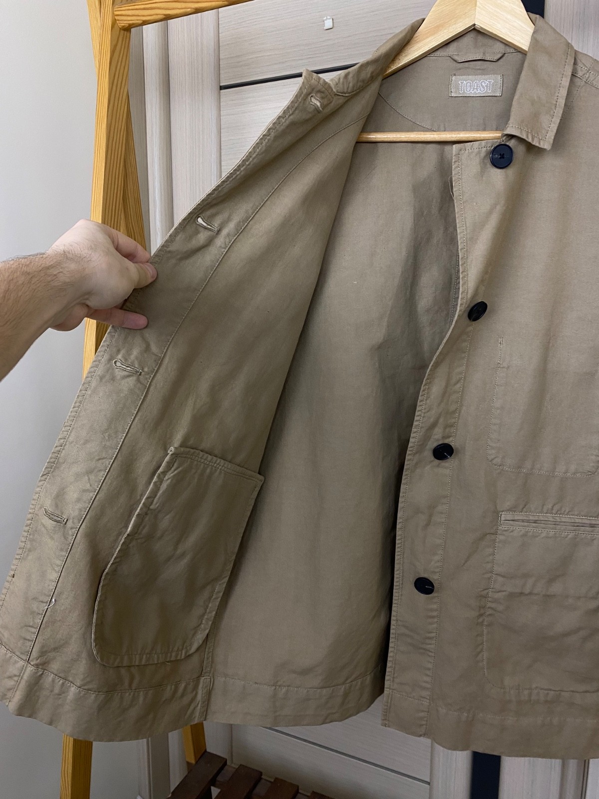 TOAST Cotton linen Canvas Workwear Jacket size 8