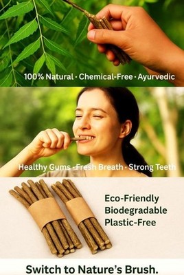 NEEM TREE CHEWING STICKS OR DATUN, PACK OF 60 sticks, 0.35 $/each