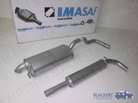 Imasaf Auspuffset Ab Kat für Seat Ibiza 1.9TDI 66KW 1996-2002|Mitteltopf+Endtopf