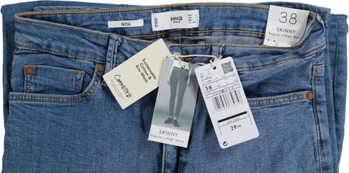Neu ! Mango Damen Jeans "328NOA" blau Gr. 38 - Imagen 5 de 5