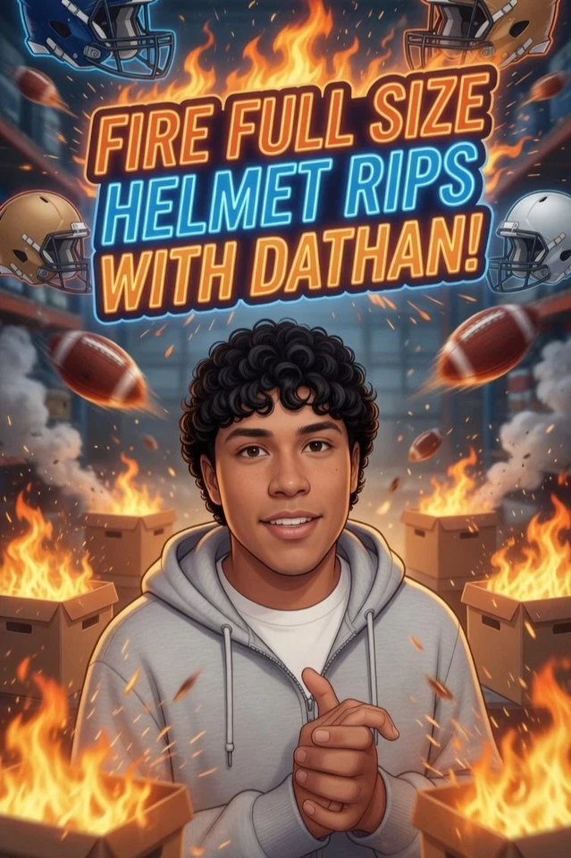 🔥 FULL -SIZE FIRE!!! NFL HELMET BREAKS w/Dathan! 🔥