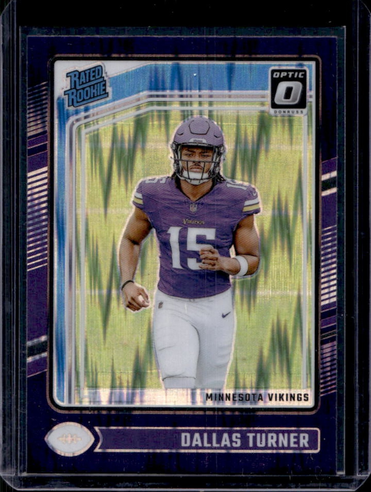 2024 Donruss Optic Dallas Turner Purple Shock Rated Rookie #224 Vikings