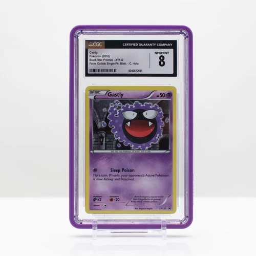 Pokemon Gastly Cosmos Holo #XY132 XY Black Star Promo 2016 - CGC 8