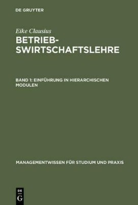 Eike Clausius Betriebswirtschaftslehre, Band 1,  (Gebundene Ausgabe) (US IMPORT)