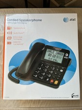 AT&T CL2940 Corded Speakerphone with Display - Black NIB Never Used Open Box