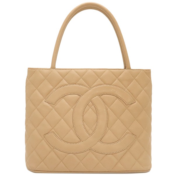 CHANEL Beige Coco Mark Reissue Tote Shoulder Bag A01804