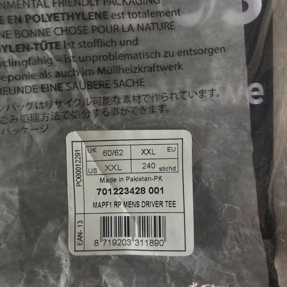 Nuevo Polo XXL Mercedes AMG Petronas F1 Fórmula 1 Racing Equipo Oficial Hombres Foto 2 de 4