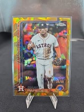 2025 Topps Chrome Update - Isaac Paredes Gold Sapphire/50 Refractor Astros 