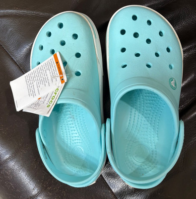 Crocs Crocband II Size-8 Women's Clog Sandal - Ice Blue (11989)