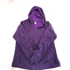 Champion C9 Duo Dry Purple Heather Full Zip Hoodie Sweatshirt XL D9180-82B