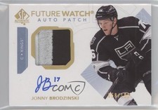 2017 SP Authentic Future Watch Limited /100 Jonny Brodzinski #136 Patch Auto 2d8