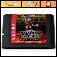 1500-in-1 Game Cartridge Gold Edition for Sega Genesis Console - Retro Gaming Fu