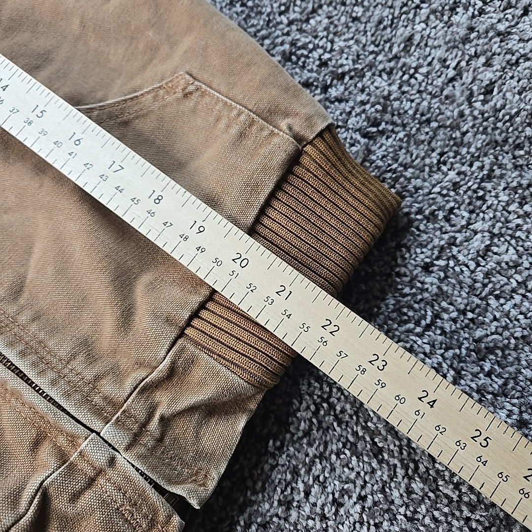 Carhartt Sandstone Jacket Quilt Lined Youth Large 10/12 Brown YY130 BRN Vintage  thumbnail 9