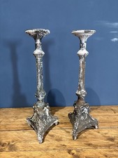 Pair of Antique French Altar Candlesticks