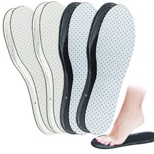 4 Pairs Breathable Shoe Insoles Cuttable Universal Shoe Inserts Ultra Soft Cu...