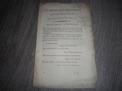 1801 CONSULAT BONAPARTE Traité de paix entre la France et la Russie - Photo 1/4