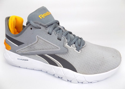 NEW! Reebok Mega Flexagon 2.0 Athletic Running Men's Shoes Size 9 M Gray/Yellow