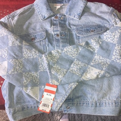 Cat And Jack Size Extra Large 14 Fashion Denim Jacket NWT