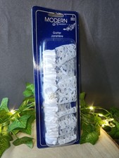 Modern Romance Wedding White Lace Garter w Tiny Beaded Bow NEW IN PACKAGE