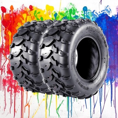 2 Pack AT18X7.00-8 4PR All Terrain ATV UTV Mud Trail Tires Tubeless