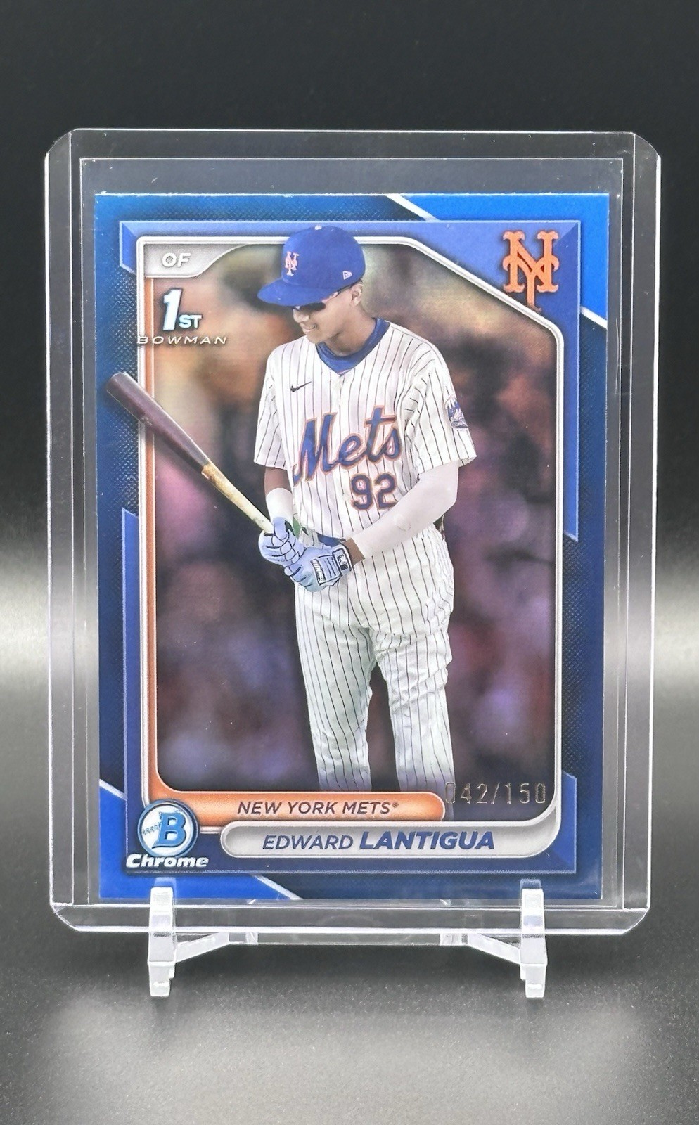 2024 Topps Bowman Chrome Edward Lantigua 1st Bowman Blue Refractor /150