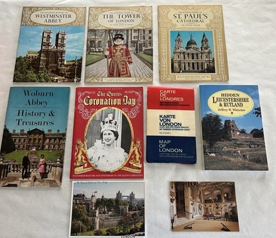 Tower Of London St Paul's Westminster Abbey Queen Jubilee 1970s Map Castle Items