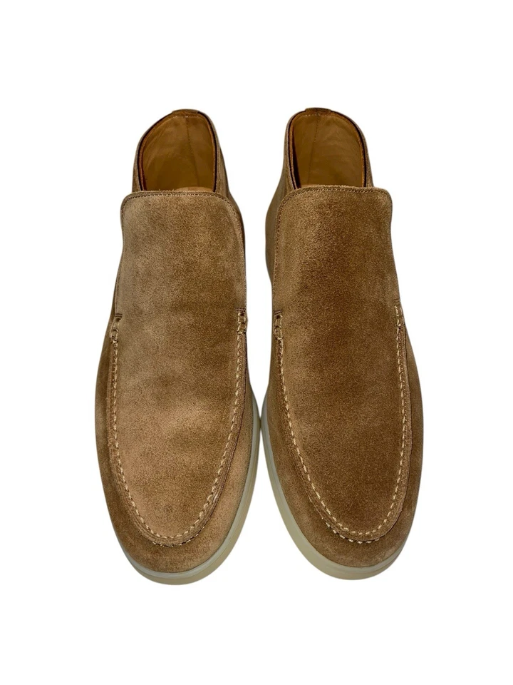 Aurelien 米色麂皮绒海滨乐福鞋船鞋男式尺码 EU 40/US 7-7.5 大 — 第 3/4 张图片