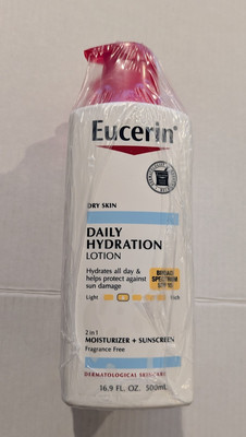 NEW 3 Pack:  Eucerin Daily Hydrating Moisturizing Lotion w/ 15 SPF