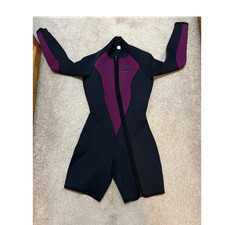 Body Glove Women's Black/Purple Full Zip Front Wetsuit Size 6