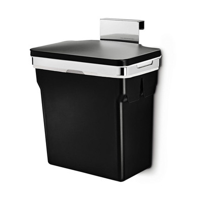Simplehuman 10 Liter / 2.6 Gallon In-Cabinet Trash Can Heavy-Duty Steel Frame, B