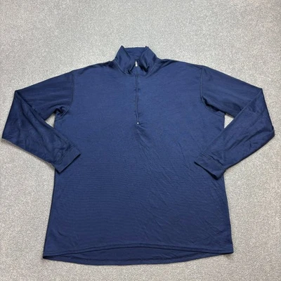 Patagonia polaire adulte grand bleu fabriqué aux États-Unis quart zip capilèn... - Photo 1/4