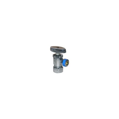 Lasco 06-7255 Angle Valve, Chrome, Coarse Thread Style, 5/8 In. O.D. Compression