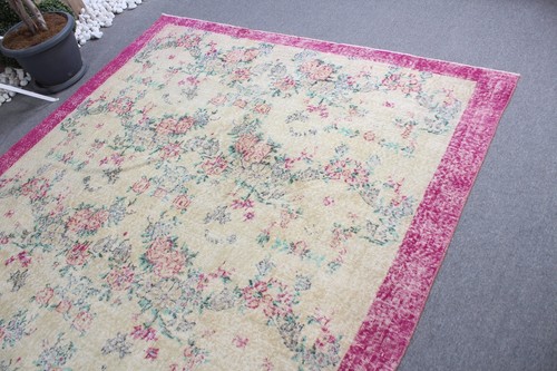 Vintage Teppiche, Bodenteppiche, Türkische Teppiche, 6,9x9,7 ft Große Teppiche, Wollteppich - Bild 7 von 10