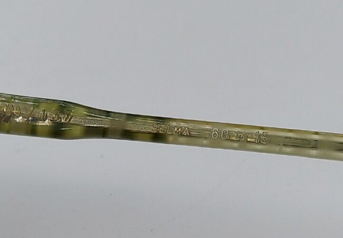 Vintage Skaga Selma Green Oval Sunglasses Frames Sweden - Picture 5 of 8